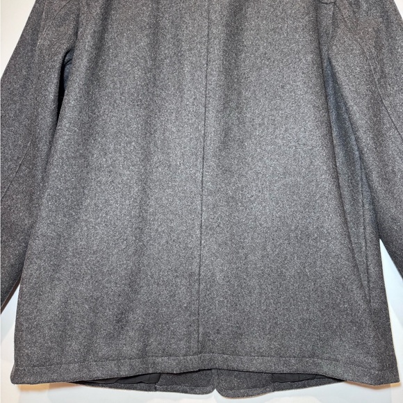J CREW Men’s Wool Winter Pea Coat HEATHERED GRAY / LARGE - Picture 8 of 13